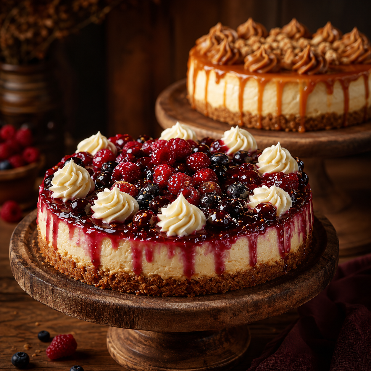 cheesecake con azúcar