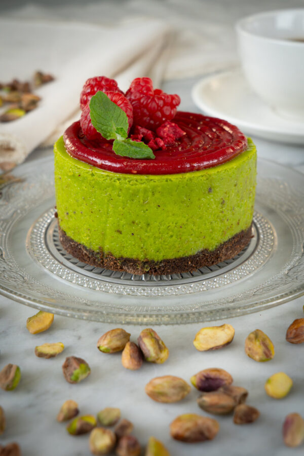 Cheesecake Tipo New York de Pistacho