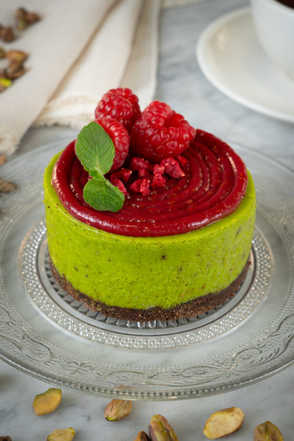 Cheesecake Tipo New York de Pistacho